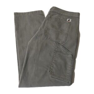 Duluth Trading 40 Grit Pants Mens 30x29 Gray Flex Twill Carpenter Cargo Pants